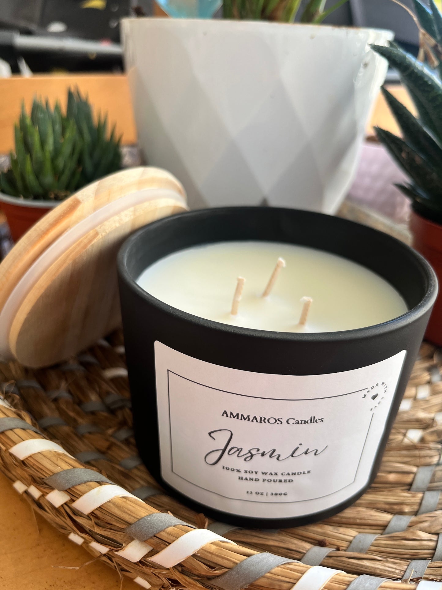 נר שעוות סויה JASMIN